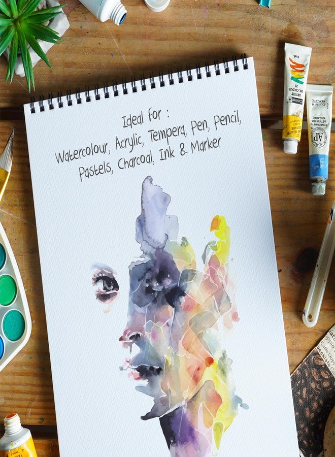 Scholar Mixed Media Paper - 250 GSM Cold Pressed Medium Grain | 15 Sheets | Premium Artist Paper for Watercolour, Acrylic, Ink, Pencil & Mixed Media Art Practice (Wiro) (A3) (MMW3) - Image 5